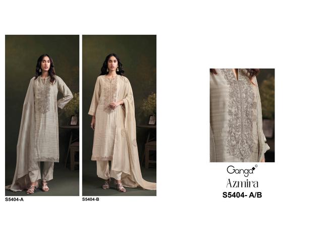Ganga azmira 5404 cotton dress material at wholesale price